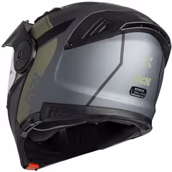 IXS Venture 1.0 Helmet, black-grey-green, Size M for Men