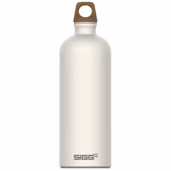 Aluminium Water Bottle 100% Recyled Material Eco Friendly - Cream 1L
