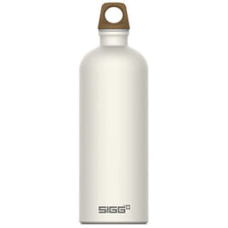 Aluminium Water Bottle 100% Recyled Material Eco Friendly - Cream 1L