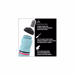 - Soft Bike Water Bottle - Pulsar Glacier - Squeezable - Dishwasher Safe - Lightweight - Leakproof - BPA Free - 0.75 L