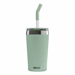 SIGG Travel Mug Helia Milky Green 0.45 L, Green, Silicone, Stainless steel, Plastic, 3 h, 17 h