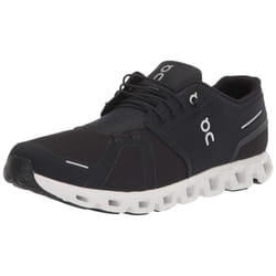On Men\'s Cloud 5 Sneakers, Black/White, 8.5 Medium US