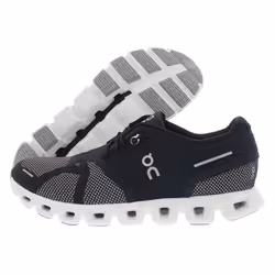 On Women's Cloud 5 Combo Sneakers  Black | Alloy  7 Medium US