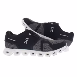 On Women's Cloud 5 Combo Sneakers  Black | Alloy  7 Medium US