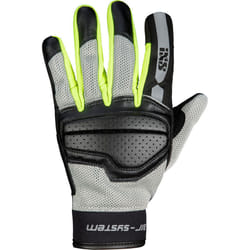 IXS Evo-Air Ladies Motorcycle Gloves, black-grey-yellow, Size M for Women