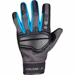 IXS Evo-Air Ladies Motorcycle Gloves, black-blue, Size M for Women