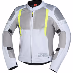 IXS Trigonis-Air Motorcycle Textile Jacket, grey-yellow, Size 2XL for Men
