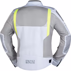 IXS Trigonis-Air Motorcycle Textile Jacket, grey-yellow, Size 5XL for Men