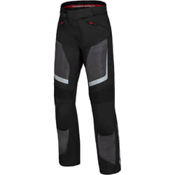 IXS Gerona-Air 1.0 Motorcycle Textile Pants, black-grey-red, Size XL for Men