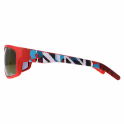 Smarty Sunglasses X2125 B Matte Red  Coloured Design Green