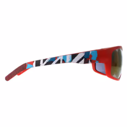 Smarty Sunglasses X2125 B Matte Red  Coloured Design Green