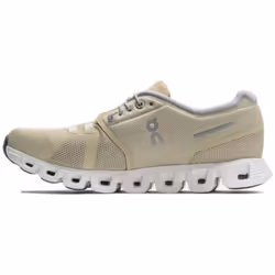 On Women's Cloud 5 Sneakers  Haze | Sand  Tan  Off White  6 Medium US
