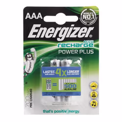 Energizer 638625, Rechargeable battery, AAA, Nickel-Metal Hydride (NiMH), 1.2 V, 2 pc(s), 700 mAh