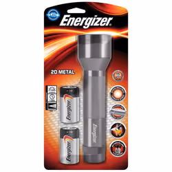 Energizer Metal LED Torch (Batteries Included)