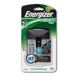 Energizer Pro Charger, Nickel-Metal Hydride (NiMH), Overcharge, Reverse polarity, Short circuit, AA, AAA, 4 pc(s), Batteries  ...