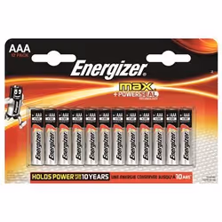 Energizer 7638900410204, Single-use battery, AAA, Alkaline, 1.5 V, 12 pc(s), Blister