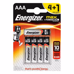 5 x Energizer AAA Alkaline Power Plus Batteries - LR03, MX2400, MN2400, MICRO