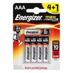 5 x Energizer AAA Alkaline Power Plus Batteries - LR03, MX2400, MN2400, MICRO