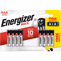 Energizer Max AAA Alkaline Batteries are the perfect solution for an on-the-go world full of technology and connectivity. Lon ...