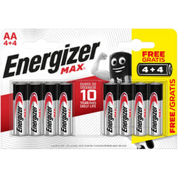 Eveready Energizer Max AA 4+4 Pack S10053