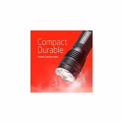 EVEREADY LED Torch, Adjustable Focus Tactical Flashlight, Water-Resistant For Camping, Outdoor, Powerful Pocket Torch