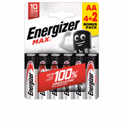 Energizer Max Power LR06 Aa batteries pack x 6 u