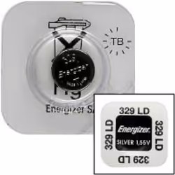 Energizer 329, Single-use battery, Silver-Oxide (S), 1.55 V, 1 pc(s), 40 mAh, Silver
