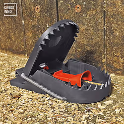 SWISSINNO Rat Trap PRO SuperCat x1 - Catch & Kill - Humane Europe Design - Easy to Use, Safe & Reusable