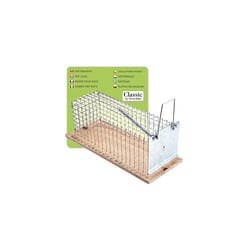 Catch Alive Trap Rat Cage. Contructed of Wood and Metal. Catch and Release. Humane Design. Indoors and Outdoors Use. Safe for children and pets. Made