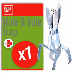 Mole and Vole Claw Trap - our ideal and most effective Classic Galvanized Steel Pincer to eliminate destructive moles, voles  ...