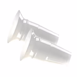 2 x 22mm Breast Shells Flange Inserts for Breastfeeding. Clear Breast Shields for Extra Comfort While Pumping &