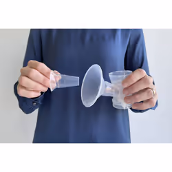 2 x 22mm Breast Shells Flange Inserts for Breastfeeding. Clear Breast Shields for Extra Comfort While Pumping &