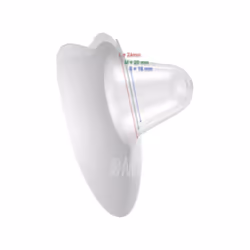 Tulips Contact Nipple Shields with Storage Case. Soft Silicone Breastfeeding Shield Set Free from BPA for Nipple Protection When Breastfeeding.
