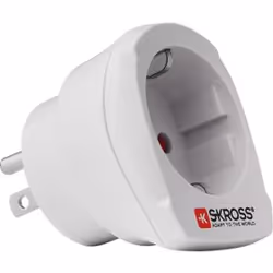 Skross SKR1500203, Type B, Type F, 100-240 V, 10 A, White, 1650 W