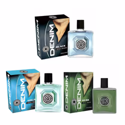 3 x Mix Denim 100ml Aftershave Aqua, Musk and Black Brand New Free P&P