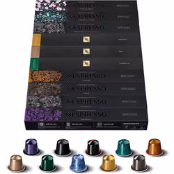 Original Coffee Pods, 100 mix pack - 10 Ristretto, 10 Arpeggio, 10 Roma, 10 Cosi, 10 Volluto capsules and more for Nespresso  ...