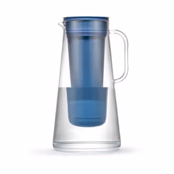 LifeStraw Home - Water Filter Pitcher 10-Cup Stormy Blue BPA Free Designed for Everyday Protection Against Bacteria paras ...