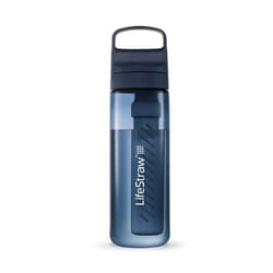 LifeStraw Go Series Water Filter Bottle - BPA-Free  Removes Bacteria  Parasites  Microplastics  Improves Taste  22oz  Aegean Sea