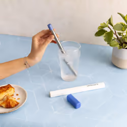 LifeStraw Sip - Reusable Stainless Steel Water Filter Drinking Straw with Carry Case  Removes Microplastics  Bacteria and Parasites for Travel and Eve