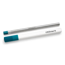 LifeStraw Sip - Reusable Stainless Steel Water Filter Drinking Straw with Carry Case  Removes Microplastics  Bacteria and Parasites for Travel and Eve