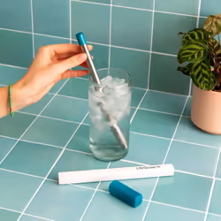 LifeStraw Sip 3-Pack  Reusable Stainless Steel Water Filter Drinking Straw with 3 Carry Cases  Removes Microplastics  Bacteria and Parasites for Trave