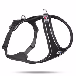 Curli Magnetic Belka Comfort Harness, Dog, Vest harness, M, Black, Golden Retriever, Monochromatic