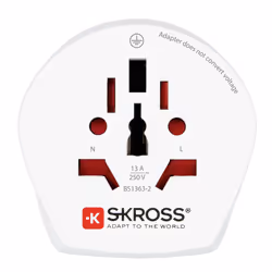 Skross Combo World to Israel, 100 - 250 V, White, CE