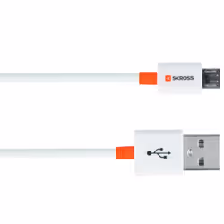 Skross 2.700202-E, 1 m, Micro-USB A, USB A, USB 2.0, White