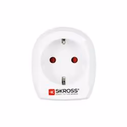 Skross 1.500230-E, Type D (UK), Type C (Europlug), 100 - 250 V, 10 A, White, 3250 W