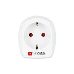 Skross 1.500230-E power plug adapter Type D (UK) Type C (Europlug) White