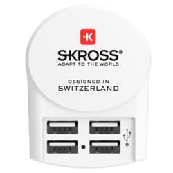 Skross 1302422 mobile device charger Universal White AC Indoor