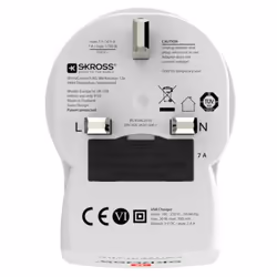 Skross 1500280 power plug adapter Type G (UK) Type C (Europlug)+Type F