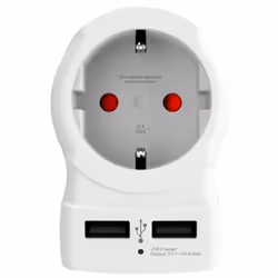 Skross 1500281, Type B, Type C (Europlug)+Type F, 2.4 A