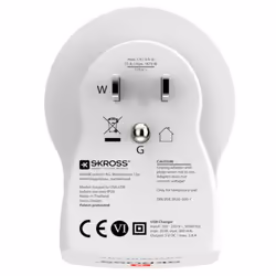 Skross 1500281 power plug adapter Type B Type C (Europlug)+Type F